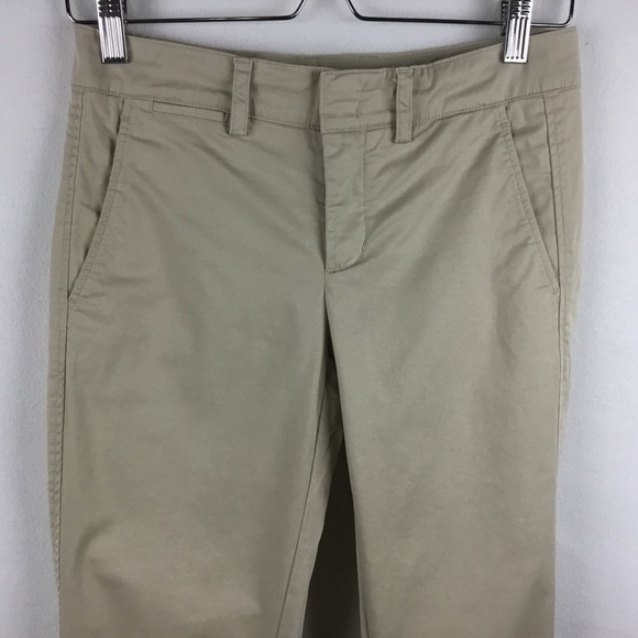 Vince Tan Rolled Cuff Boyfriend Trousers. - Picture 5 of 9